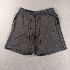 Lululemon Soft Jersey Shorts Mens Large Gray 7" Inseam Gym Athleisure Drawstring